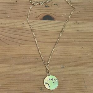 Aquarius Zodiac Sign Constellation Necklace